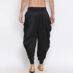 Men Black Solid Dhoti Pants