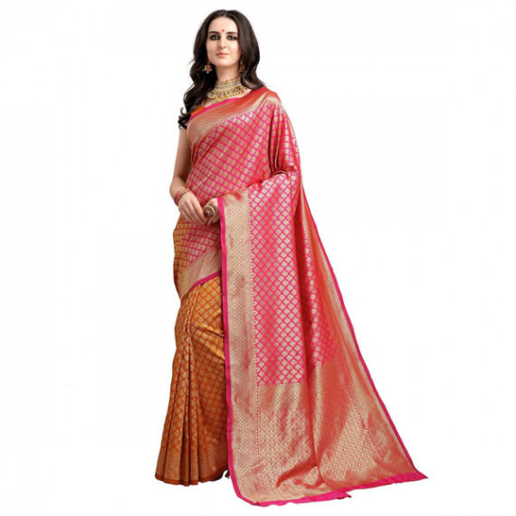 http://631760.leandytrade-hk.tech/products/pink-mustard-yellow-ethnic-motifs-woven-design-half-half-kanjeevaram-saree