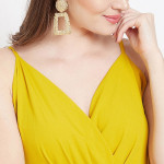 Yellow Wrap Maxi Dress